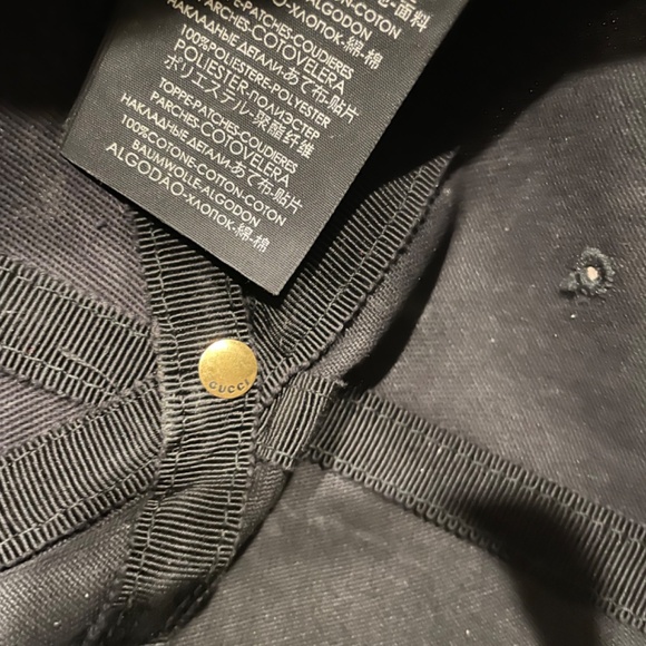 GUCCI X MLB NY Yankees Black Embroidered Butterfly 57-61 CM - Picture 7 of 9